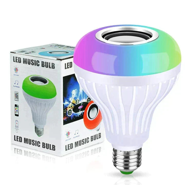 Led music bulb RGB wireless bluetooth light bulb with speaker / 24-key remote control bulb bulb My Store 