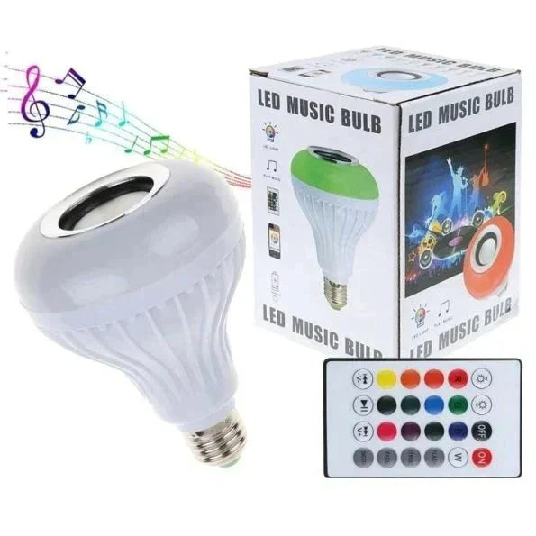 Led music bulb RGB wireless bluetooth light bulb with speaker / 24-key remote control bulb bulb My Store 
